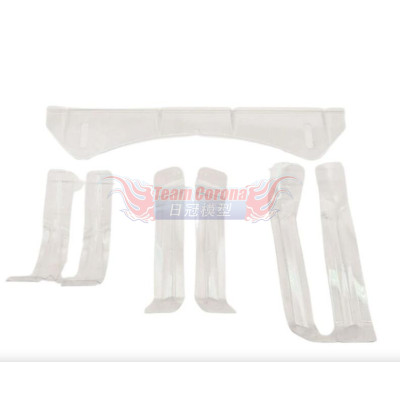 Lensbodies 1/8 onroad body stiffener + wing for MELTEMI body.